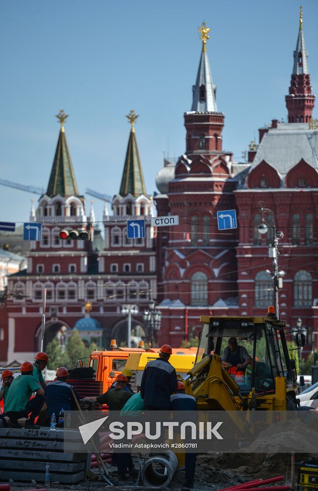 Large-scale reconstruction of Tverskaya Street in Moscow