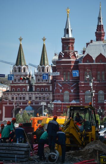 Large-scale reconstruction of Tverskaya Street in Moscow