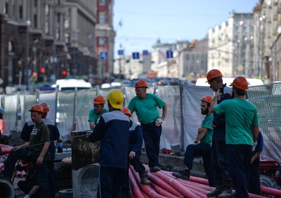 Large-scale reconstruction of Tverskaya Street in Moscow