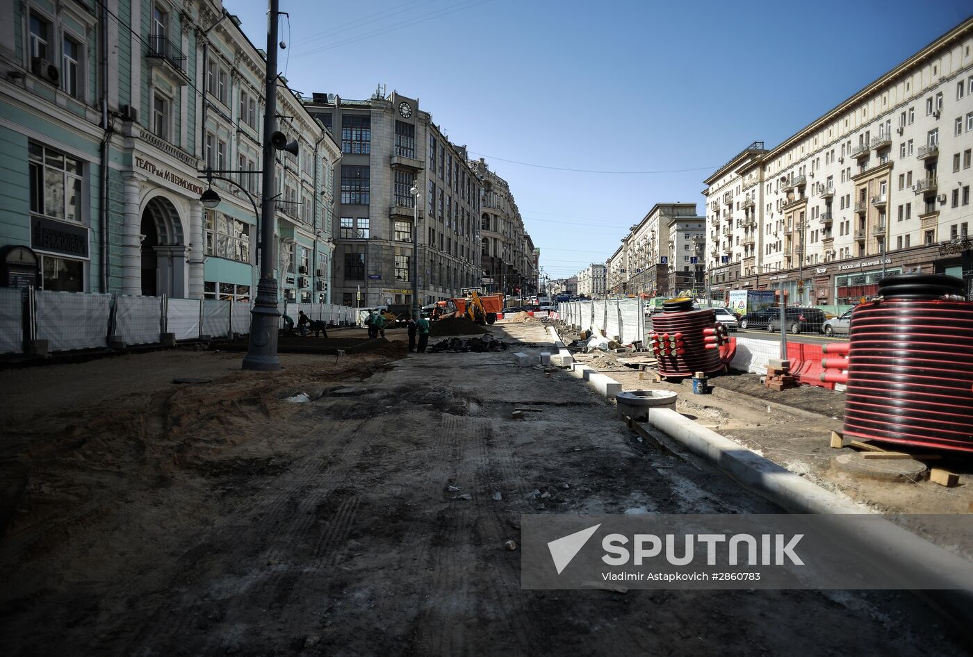Large-scale reconstruction of Tverskaya Street in Moscow