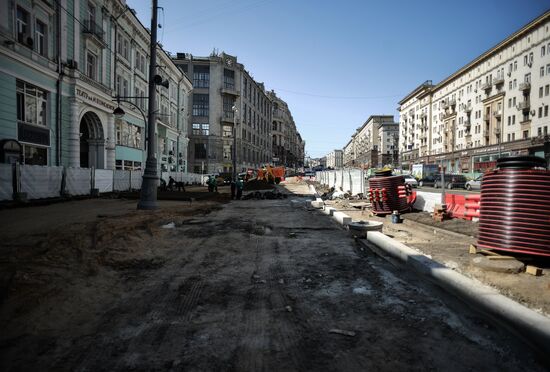 Large-scale reconstruction of Tverskaya Street in Moscow