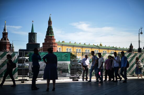 Large-scale reconstruction of Tverskaya Street in Moscow