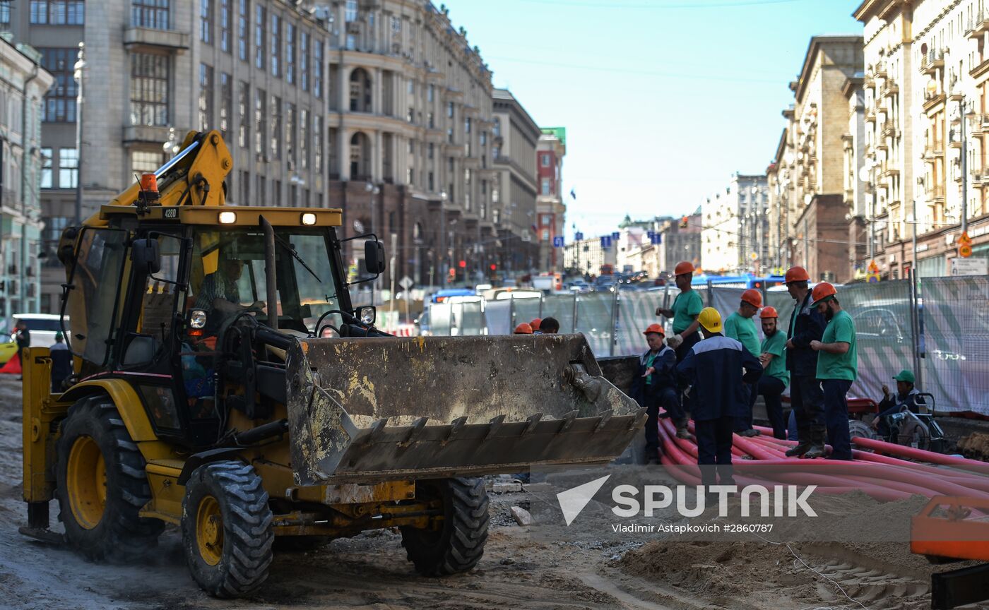 Large-scale reconstruction of Tverskaya Street in Moscow