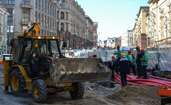 Large-scale reconstruction of Tverskaya Street in Moscow