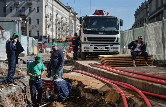Large-scale reconstruction of Tverskaya Street in Moscow