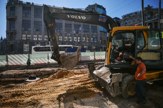 Large-scale reconstruction of Tverskaya Street in Moscow