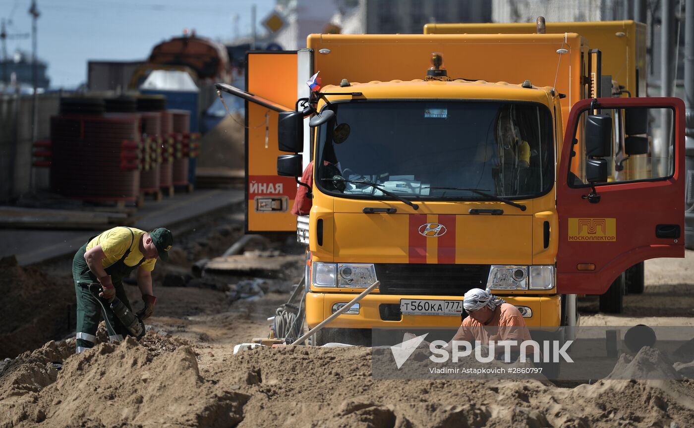 Large-scale reconstruction of Tverskaya Street in Moscow