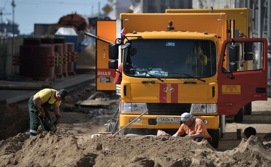 Large-scale reconstruction of Tverskaya Street in Moscow