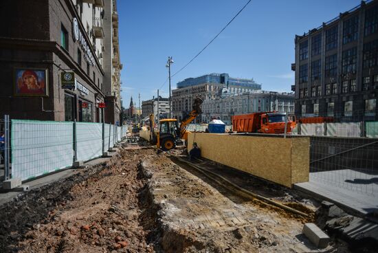 Large-scale reconstruction of Tverskaya Street in Moscow