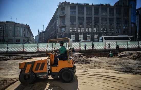 Large-scale reconstruction of Tverskaya Street in Moscow