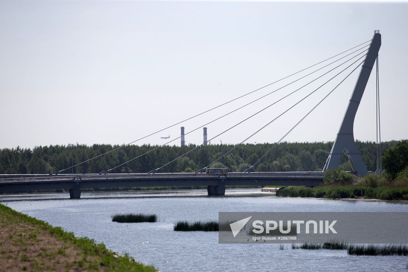 Bridge across the Duderhof Canal in St. Petersburg