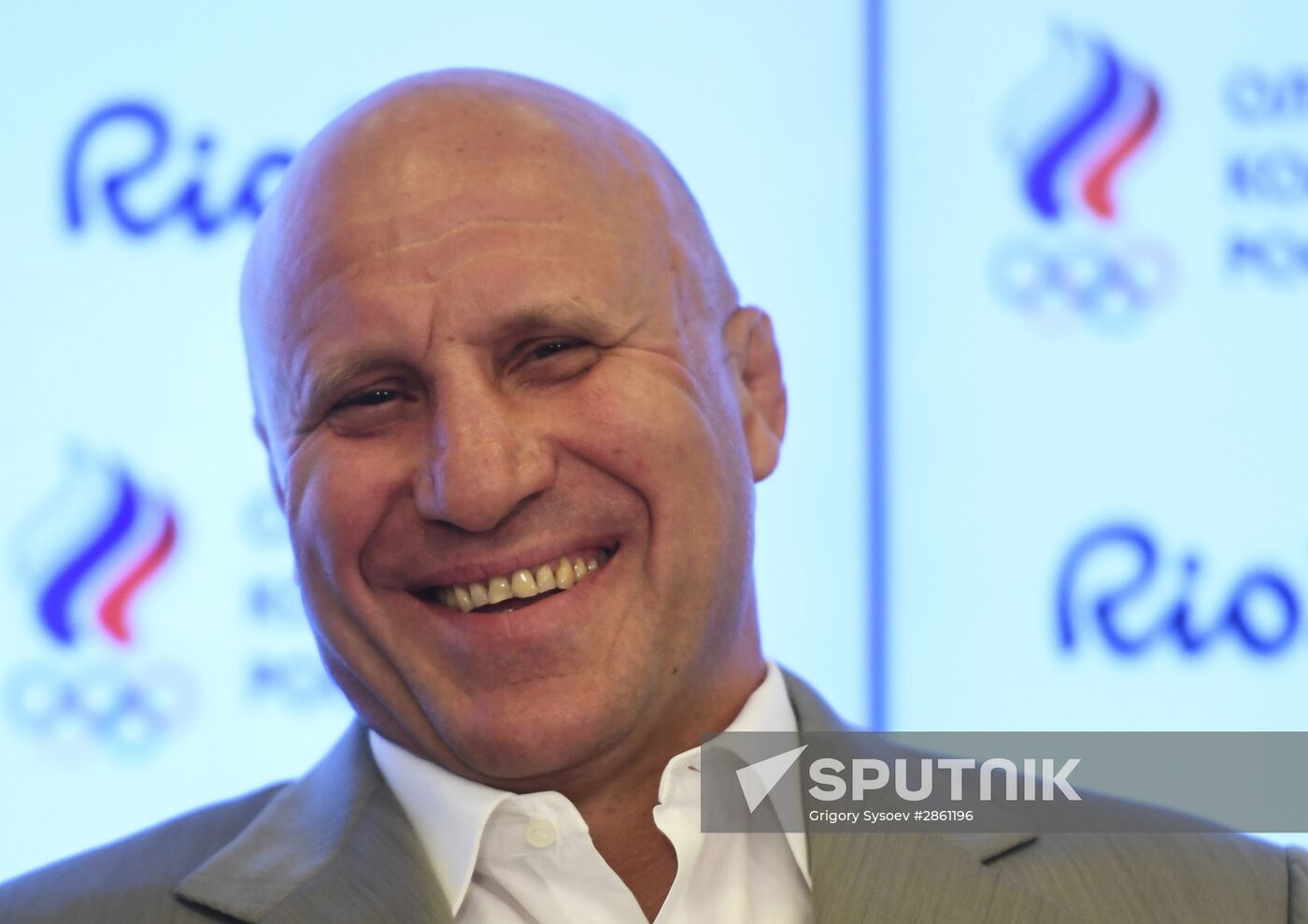 News conference by Russian national freestyle wrestling team