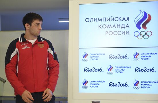 News conference by Russian national freestyle wrestling team