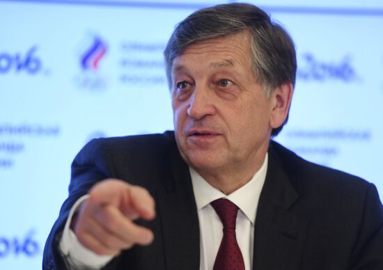 News conference by Russian national freestyle wrestling team