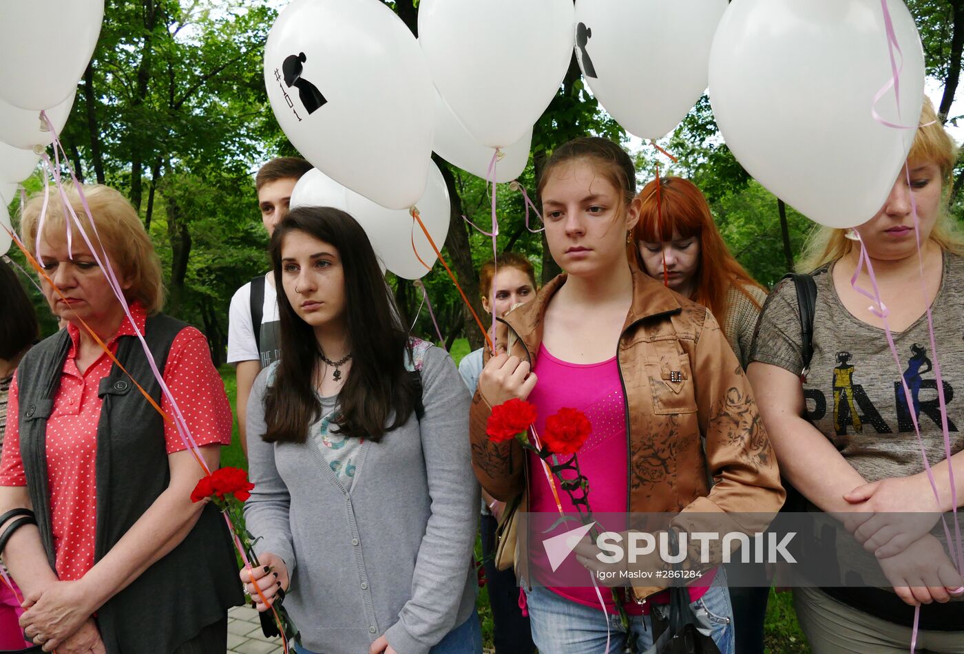 Requiem rally in Donetsk