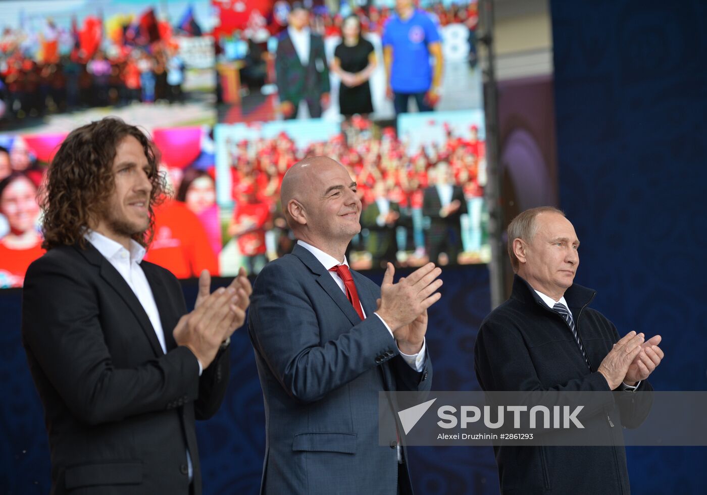 Vladimir Putin at ceremony to launch volunteer program of 2017 FIFA Confederations Cup and 2018 FIFA World Cup
