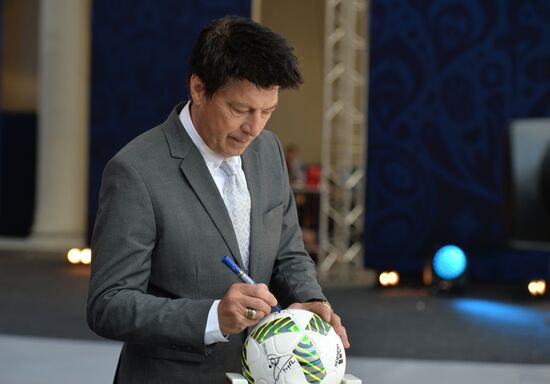 Vladimir Putin at ceremony to launch volunteer program of 2017 FIFA Confederations Cup and 2018 FIFA World Cup