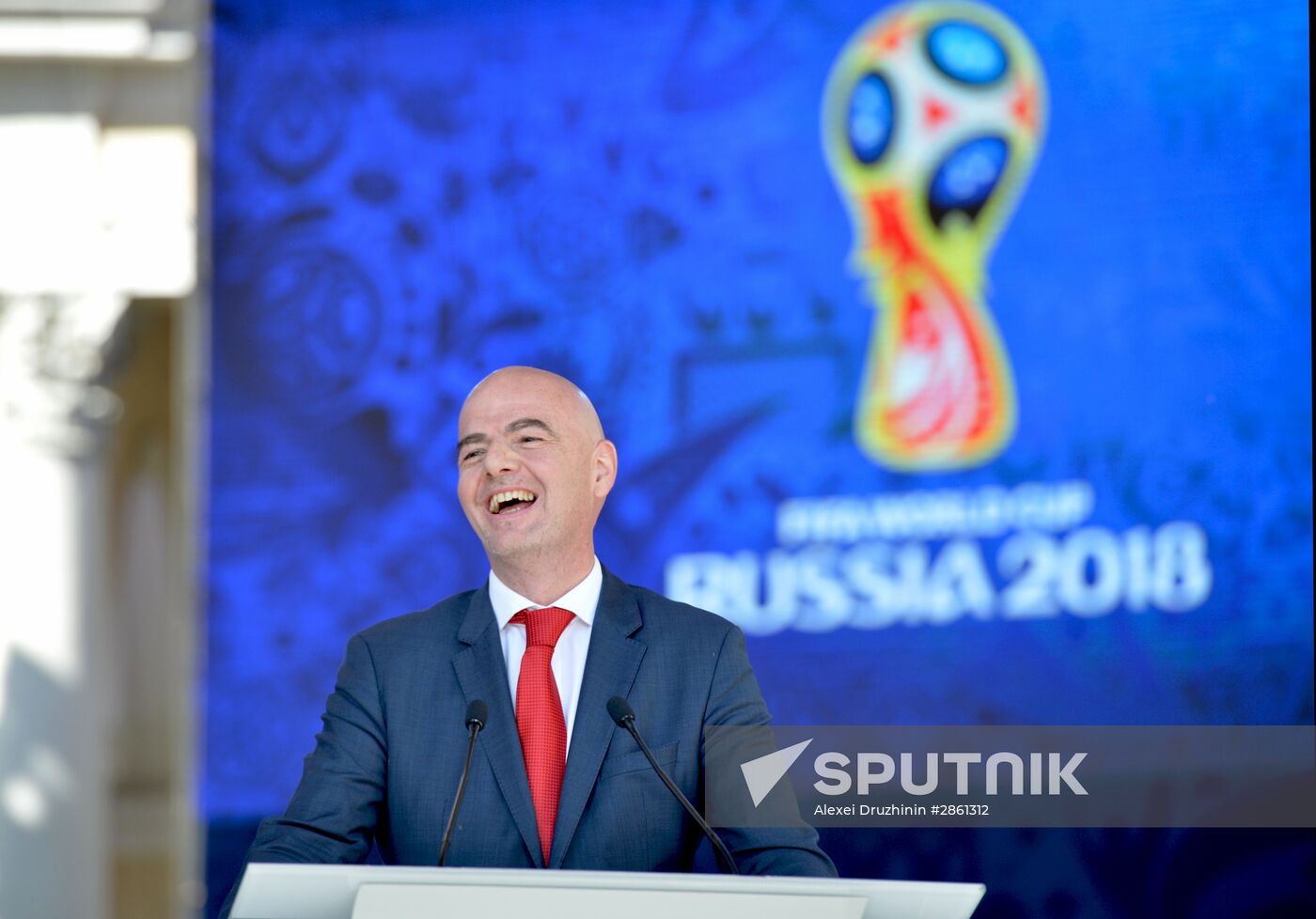 Vladimir Putin at ceremony to launch volunteer program of 2017 FIFA Confederations Cup and 2018 FIFA World Cup