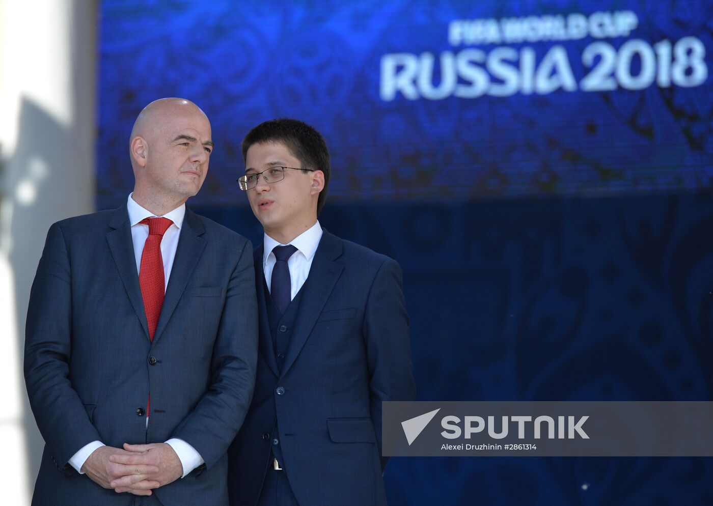 Vladimir Putin at ceremony to launch volunteer program of 2017 FIFA Confederations Cup and 2018 FIFA World Cup