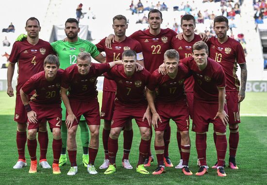 Football. Firiendly. Russia vs Czech Republic