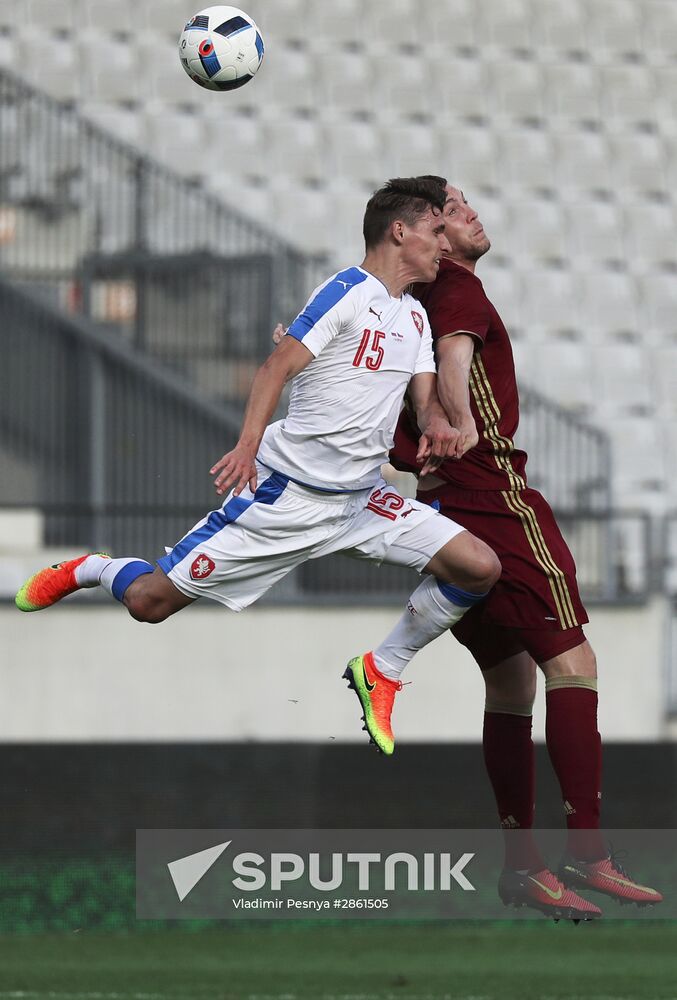 Russia vs. Czech Republic friendly football match