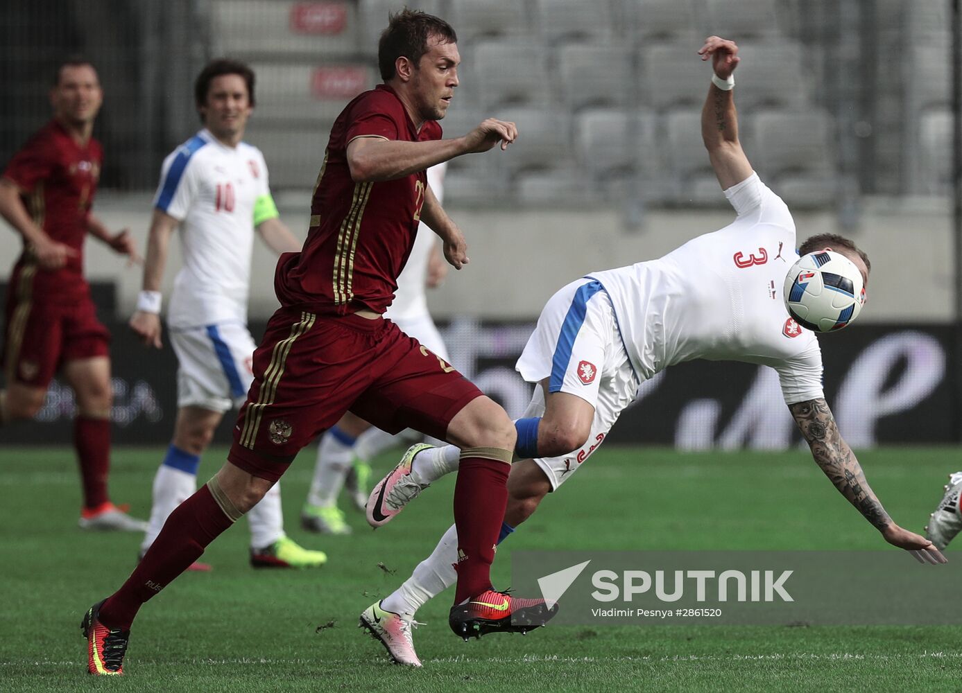 Russia vs. Czech Republic friendly football match