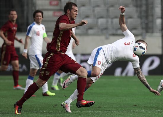 Russia vs. Czech Republic friendly football match