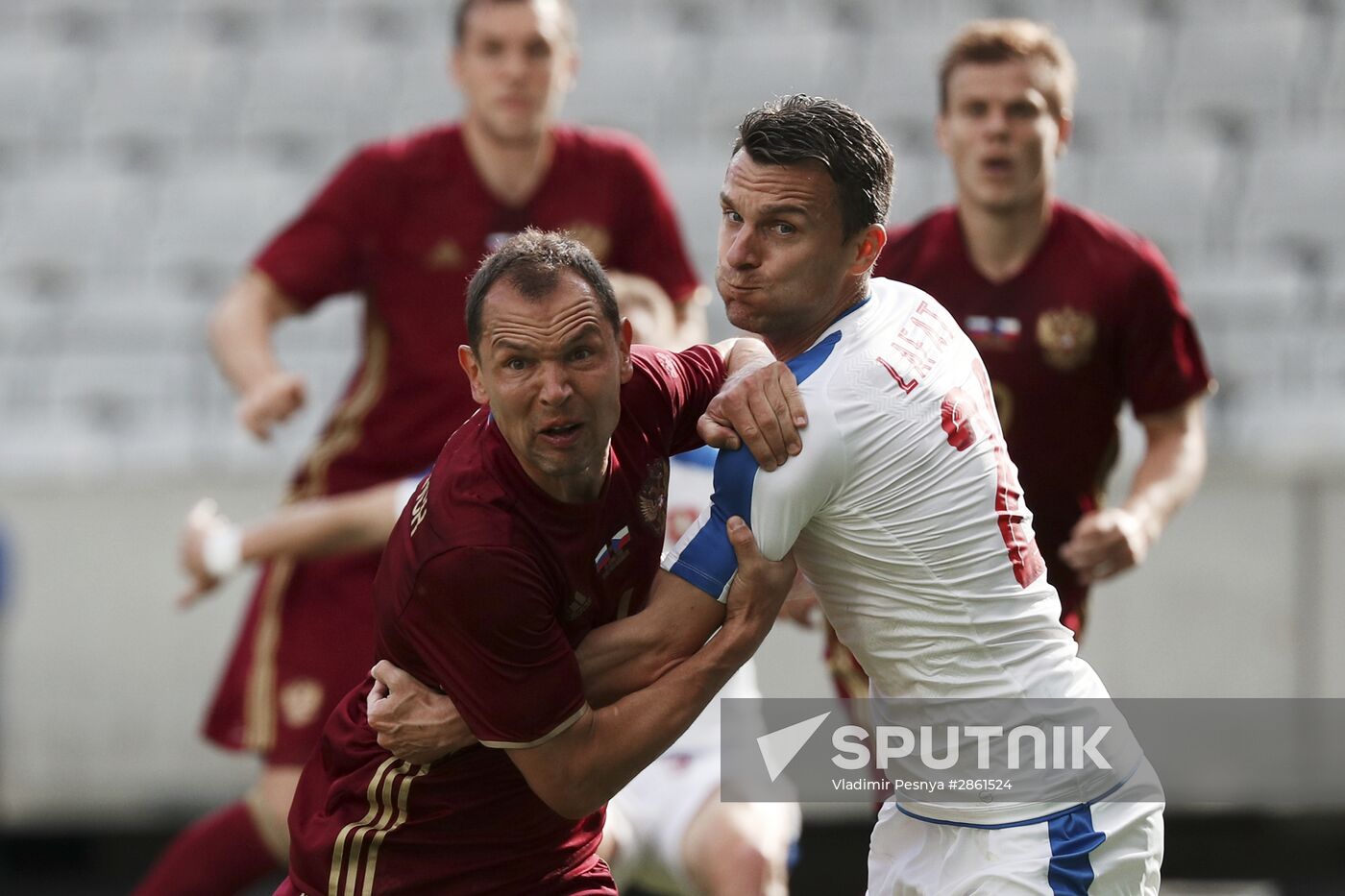 Russia vs. Czech Republic friendly football match