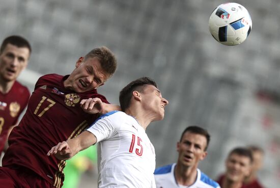 Russia vs. Czech Republic friendly football match