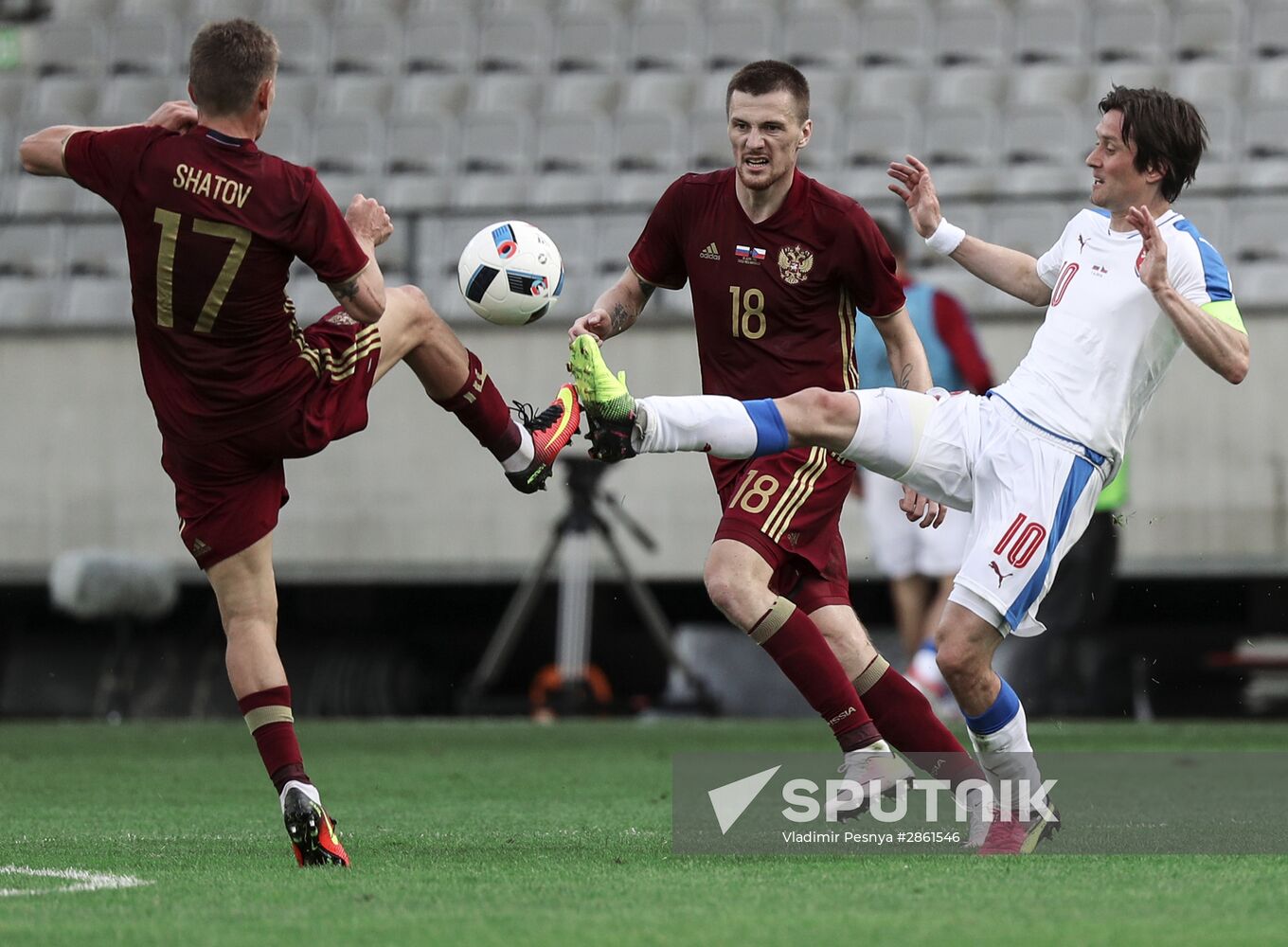 Russia vs. Czech Republic friendly football match