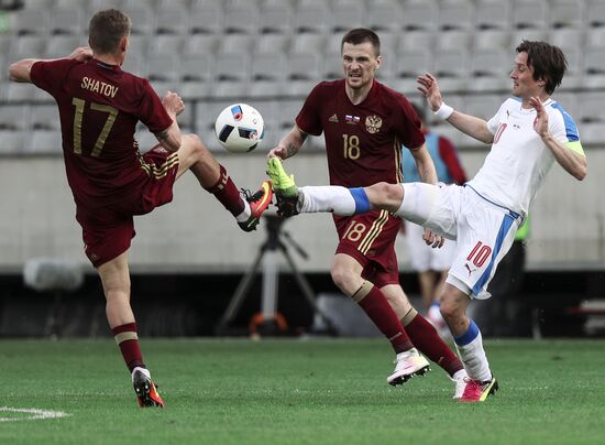 Russia vs. Czech Republic friendly football match