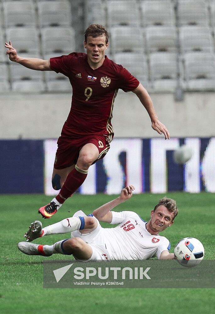 Russia vs. Czech Republic friendly football match