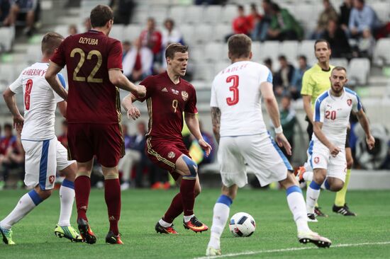 Russia vs. Czech Republic friendly football match