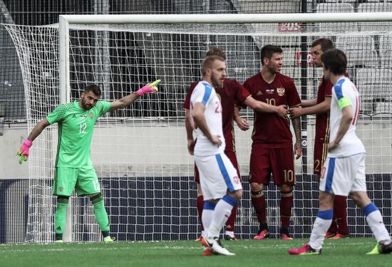 Russia vs. Czech Republic friendly football match