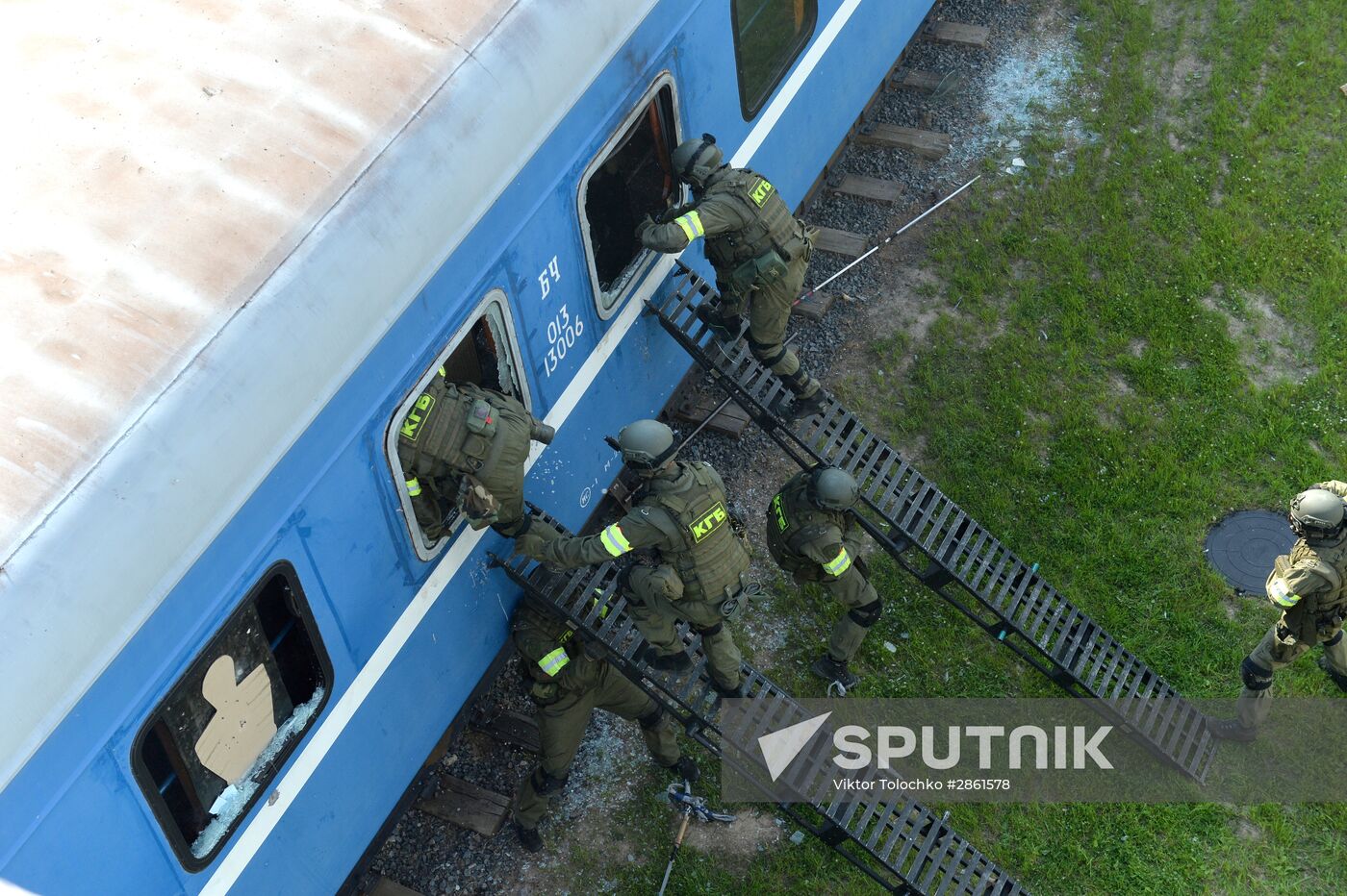Belarusian KGB task force take part in anti-terrorist drill