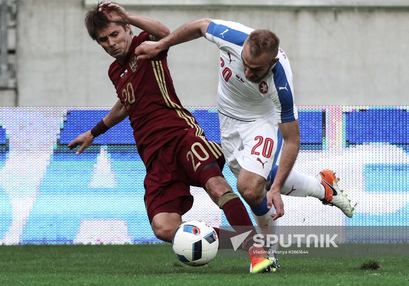 Russia vs. Czech Republic friendly football match