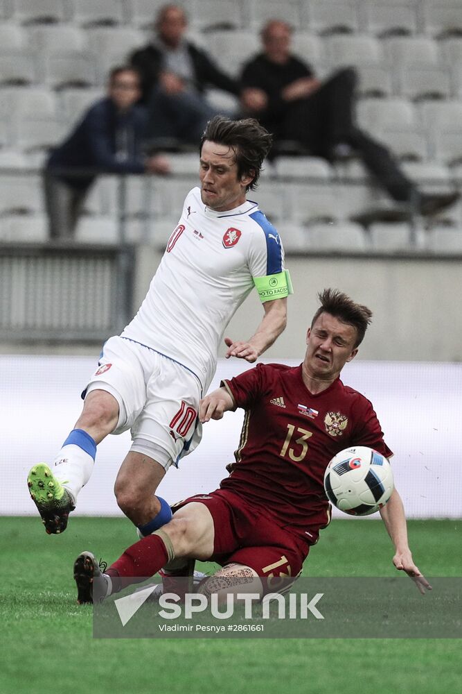 Russia vs. Czech Republic friendly football match