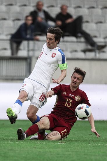 Russia vs. Czech Republic friendly football match