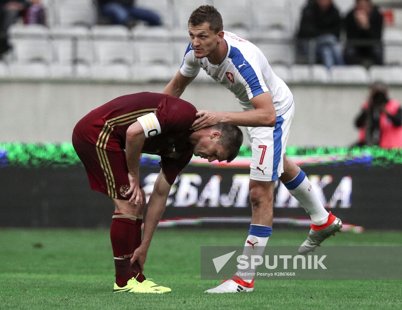 Russia vs. Czech Republic friendly football match