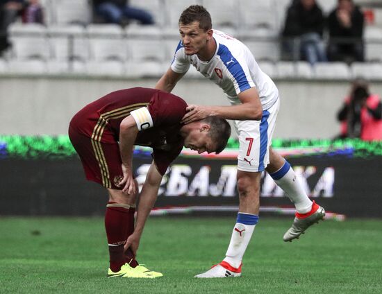 Russia vs. Czech Republic friendly football match