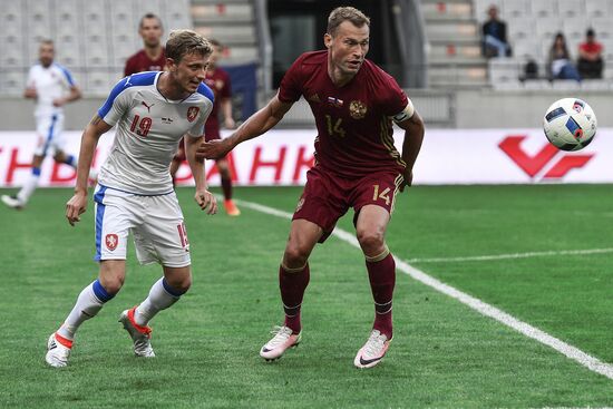 Russia vs. Czech Republic friendly football match