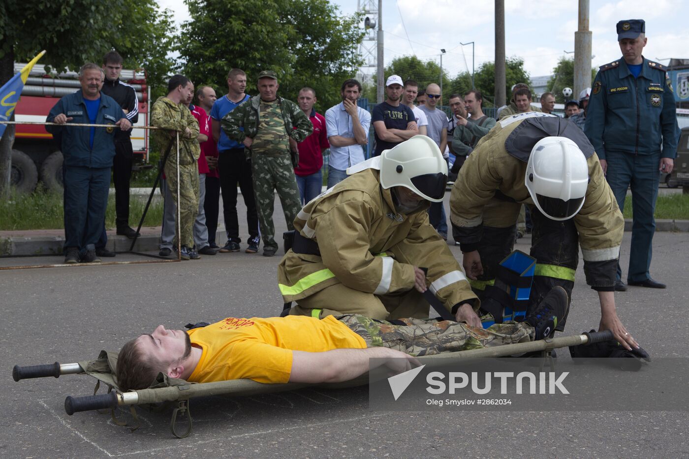 Emergency Situations Ministry holds sports competitions for fire-fighters in Yaroslavl Region
