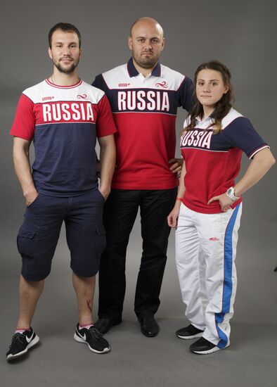 Members of Russian Olympic BMX-racing team