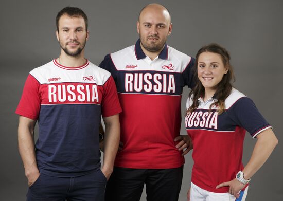 Members of Russian Olympic BMX-racing team