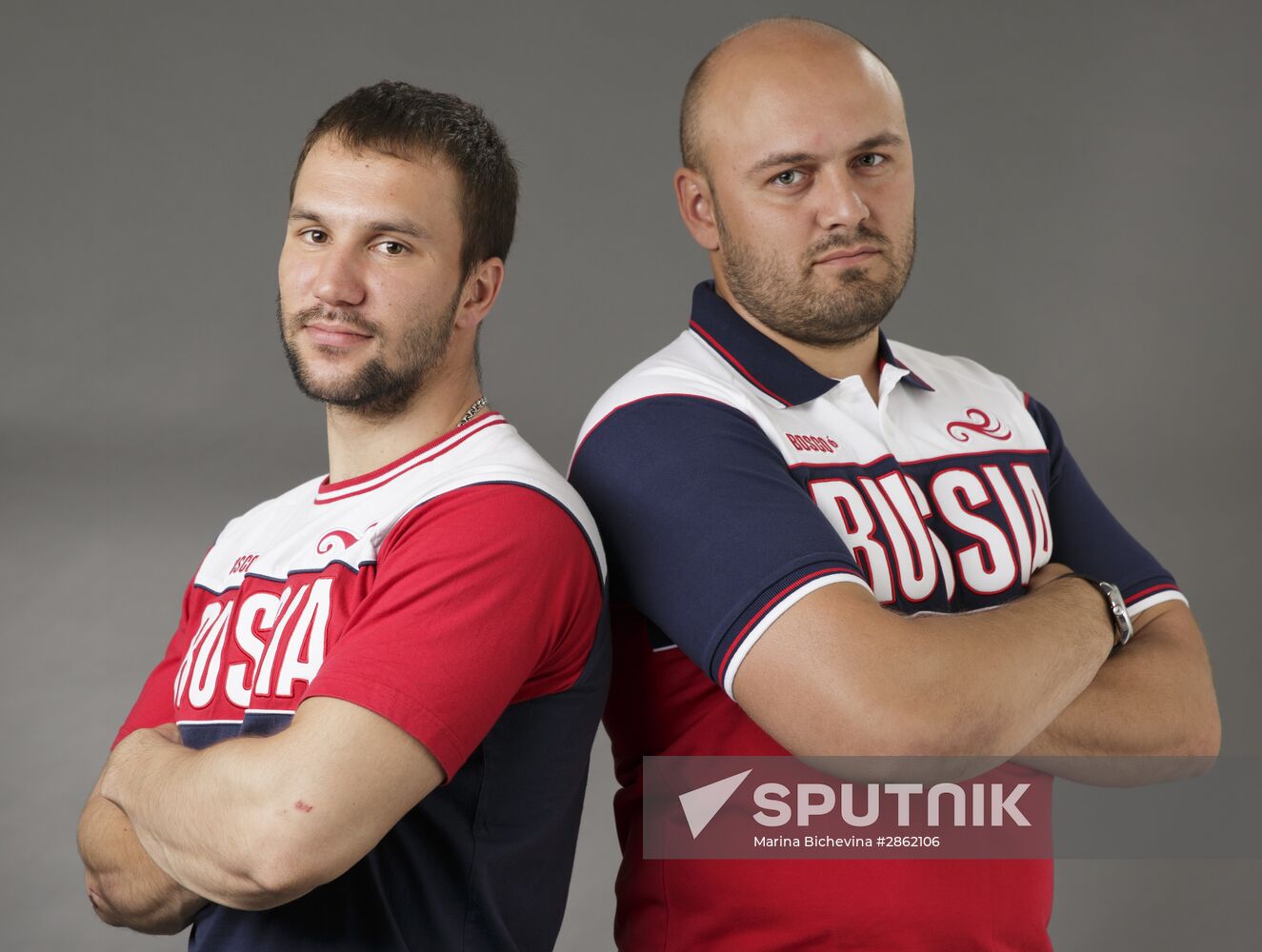 Members of Russian Olympic BMX-racing team