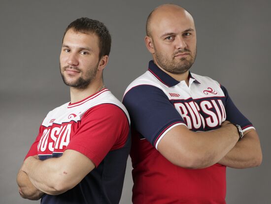 Members of Russian Olympic BMX-racing team