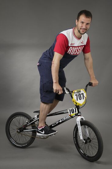 Members of Russian Olympic BMX-racing team