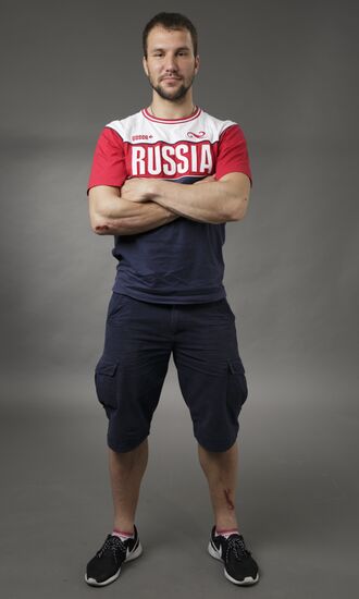 Members of Russian Olympic BMX-racing team