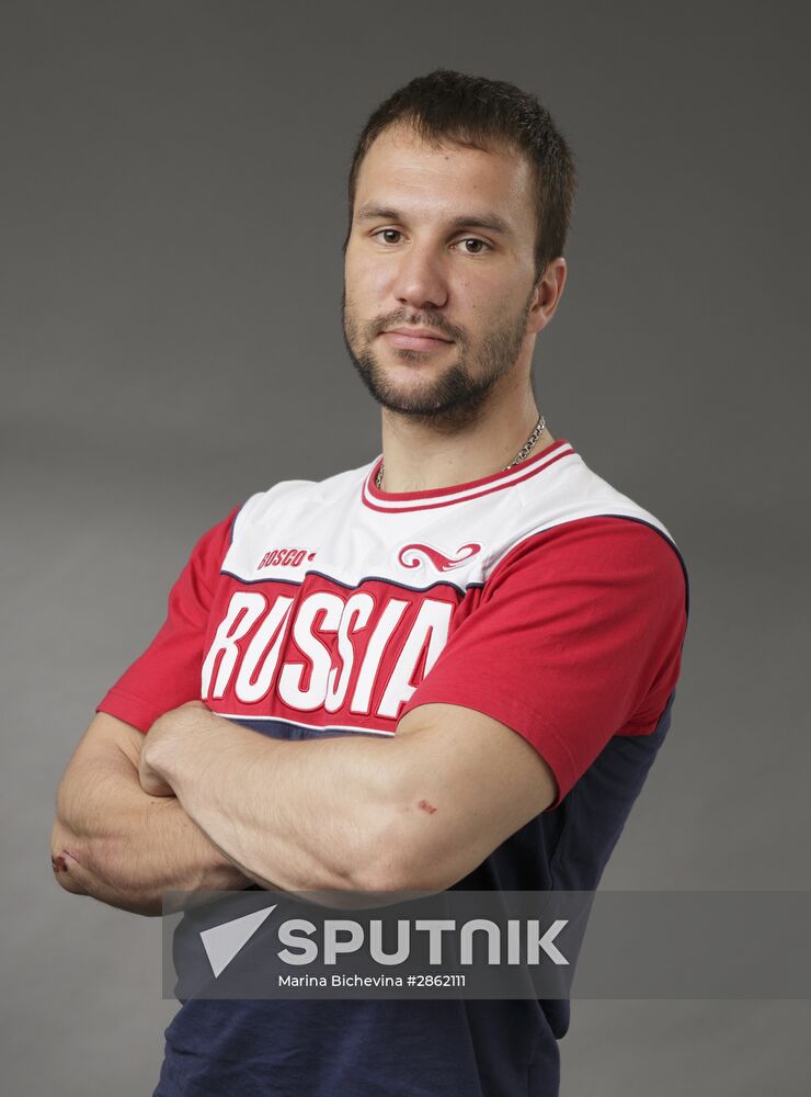 Members of Russian Olympic BMX-racing team