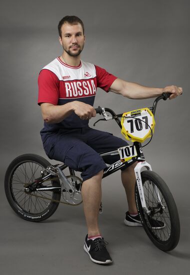 Members of Russian Olympic BMX-racing team